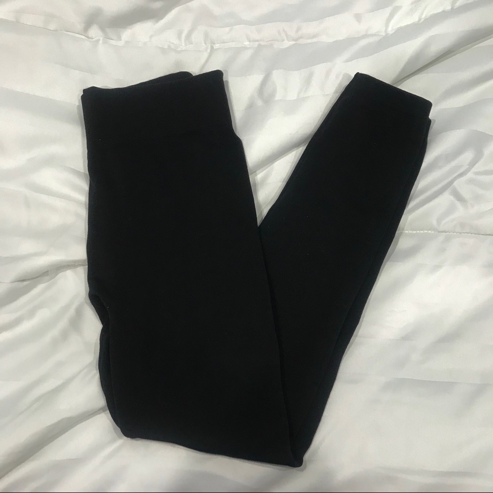 Black Fleece Lined Leggings